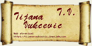 Tijana Vukčević vizit kartica